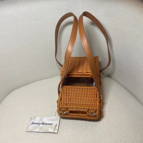 Super duper cute AF Tommy Bahama Woven Basket Car  Handbag. 🚗 - Picture 2 of 9